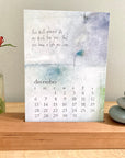 2026 bird & brush desk calendar