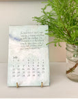 2026 bird & brush desk calendar