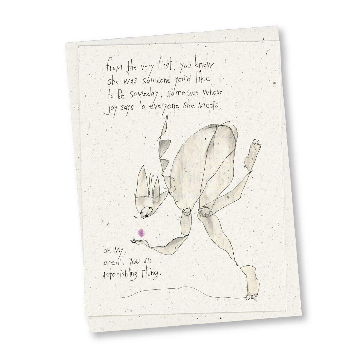 greeting card: astonishing thing