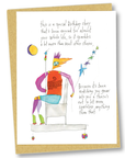 greeting card: birthday sparkles