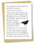 greeting card: crow stories