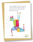 greeting card: dandelion wishes
