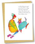 greeting card: extra room