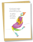 greeting card: eyes meet