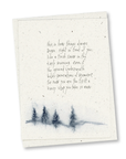 greeting card: fresh snow
