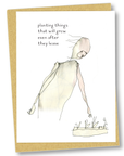 greeting card: growing things