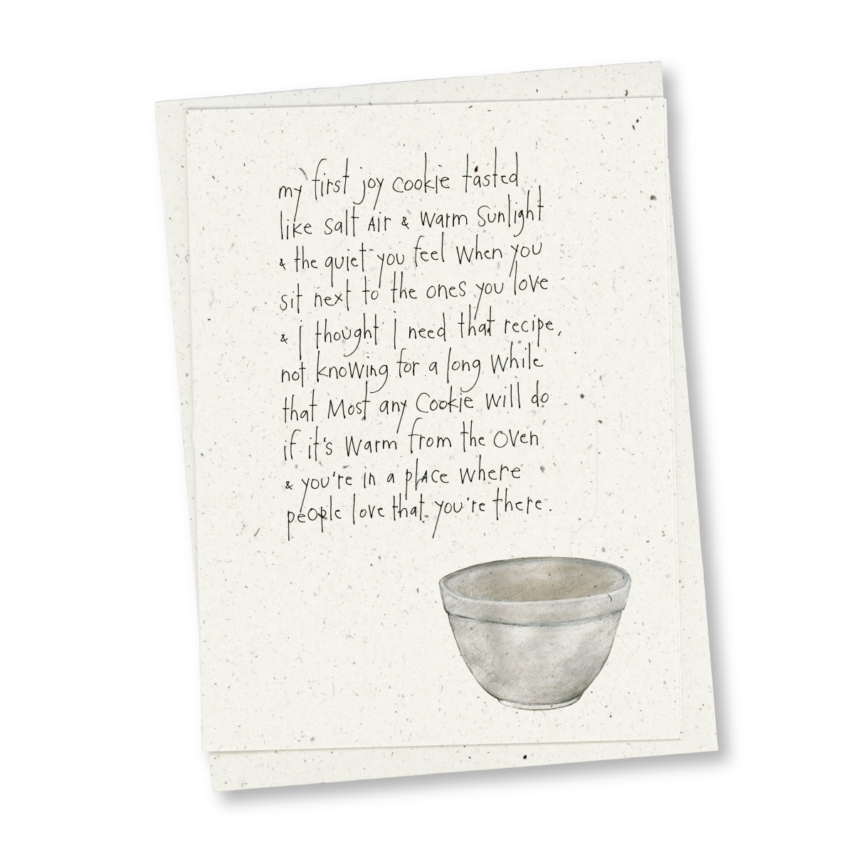 greeting card: joy cookie