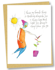 greeting card: light touch