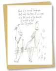 greeting card: secret language