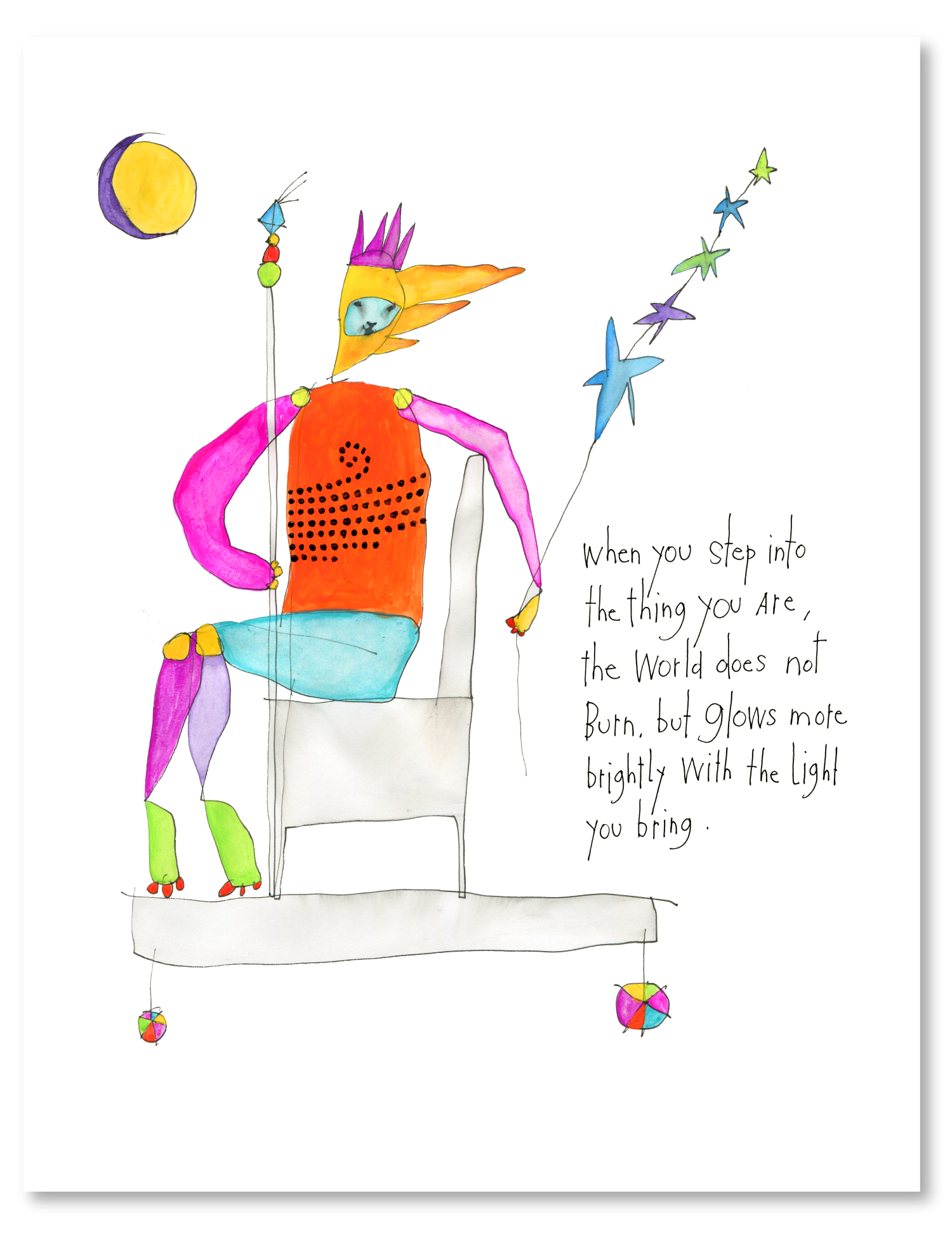 bright light art print