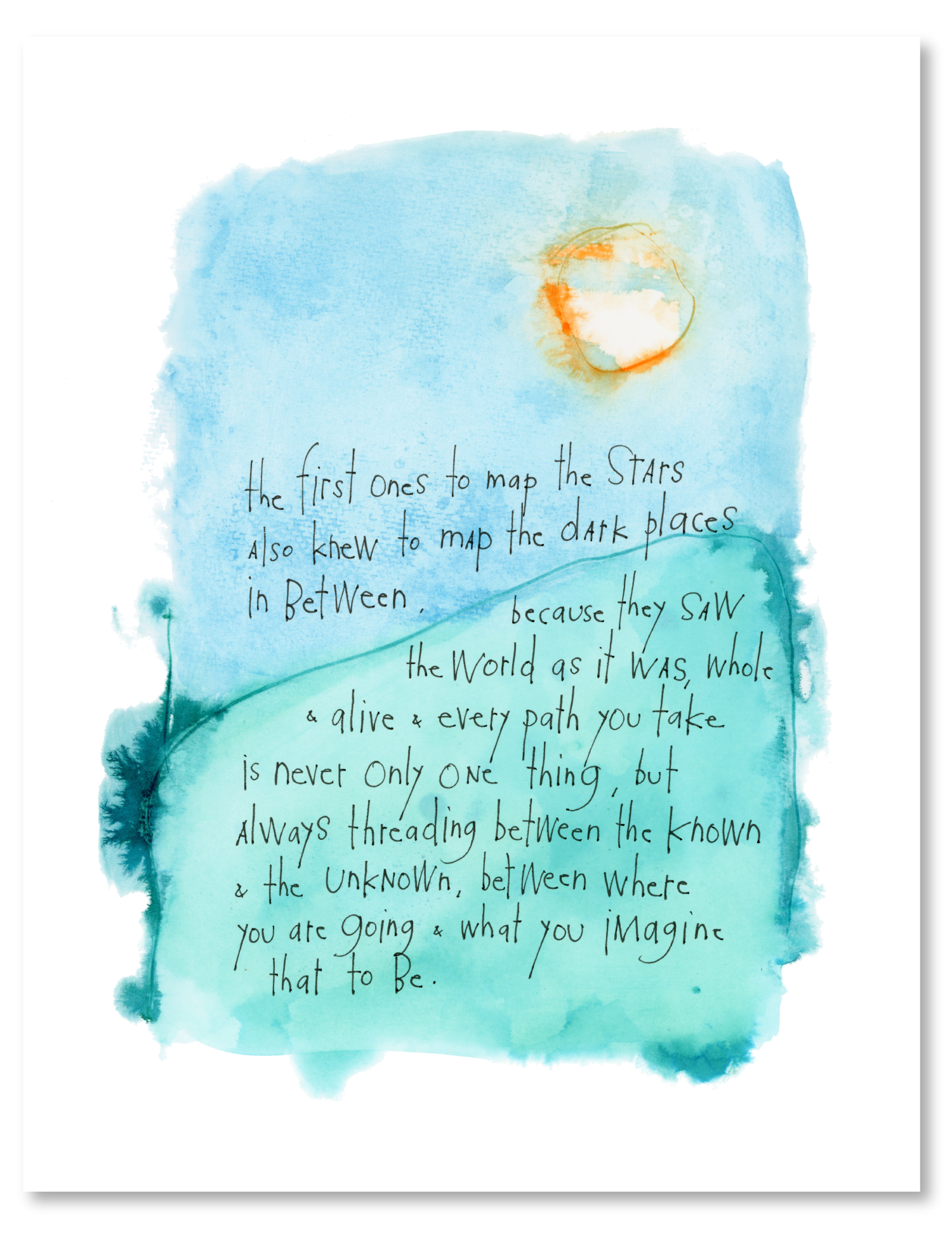 in between art print