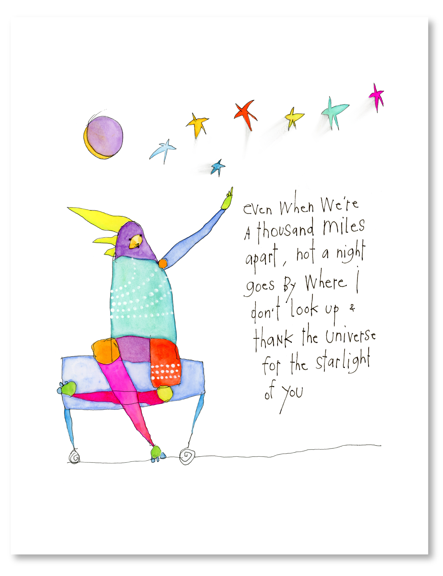 no distance between art print