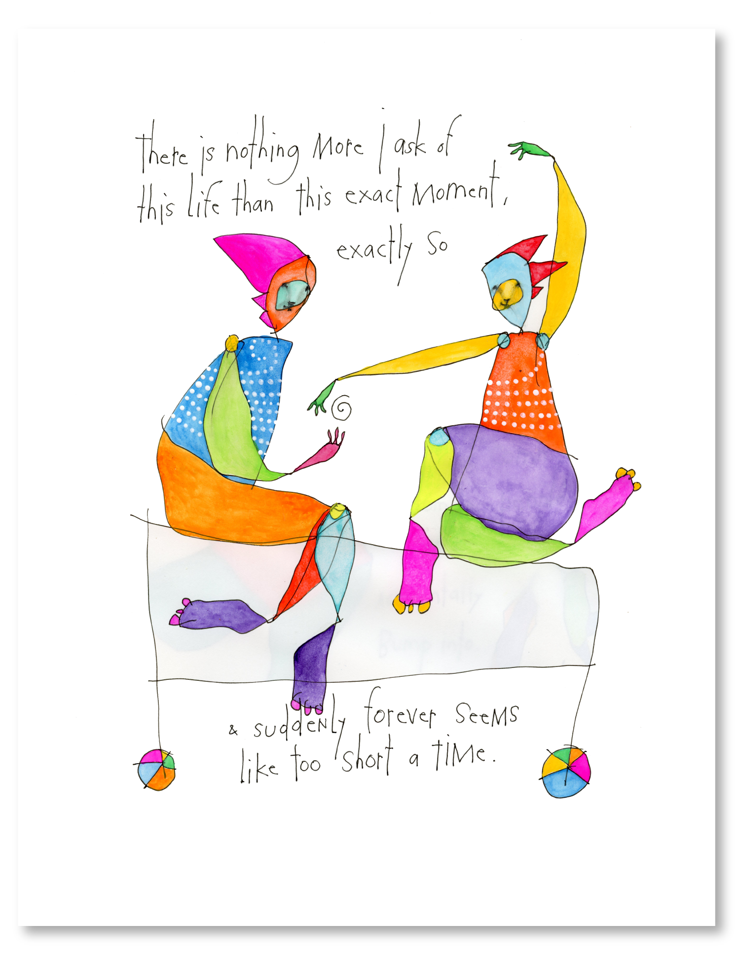 this exact moment (remix) art print