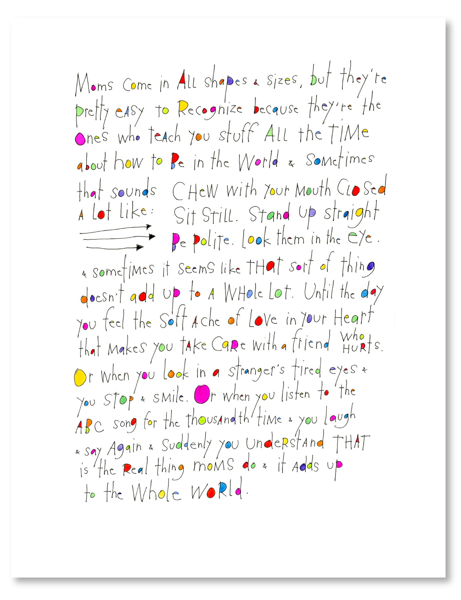 whole world art print