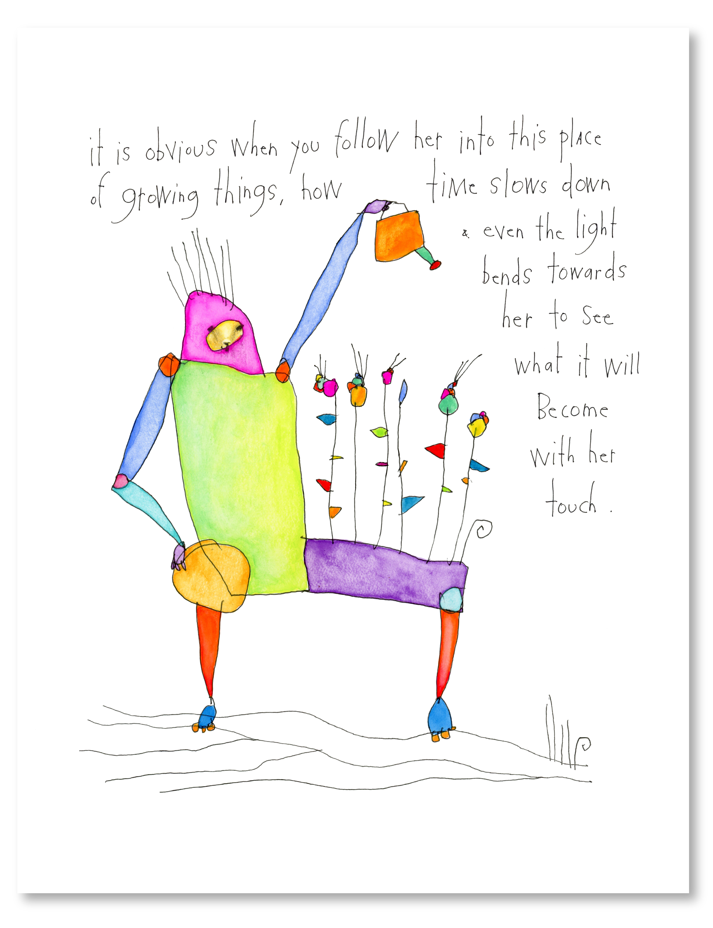 daughter of gardens art print