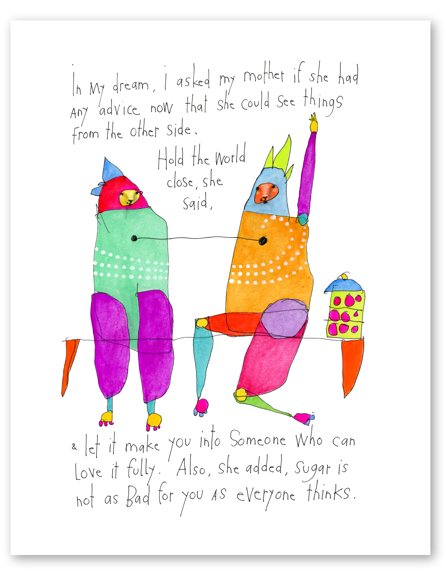 dream advice art print