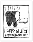 gluten remembrance day art print
