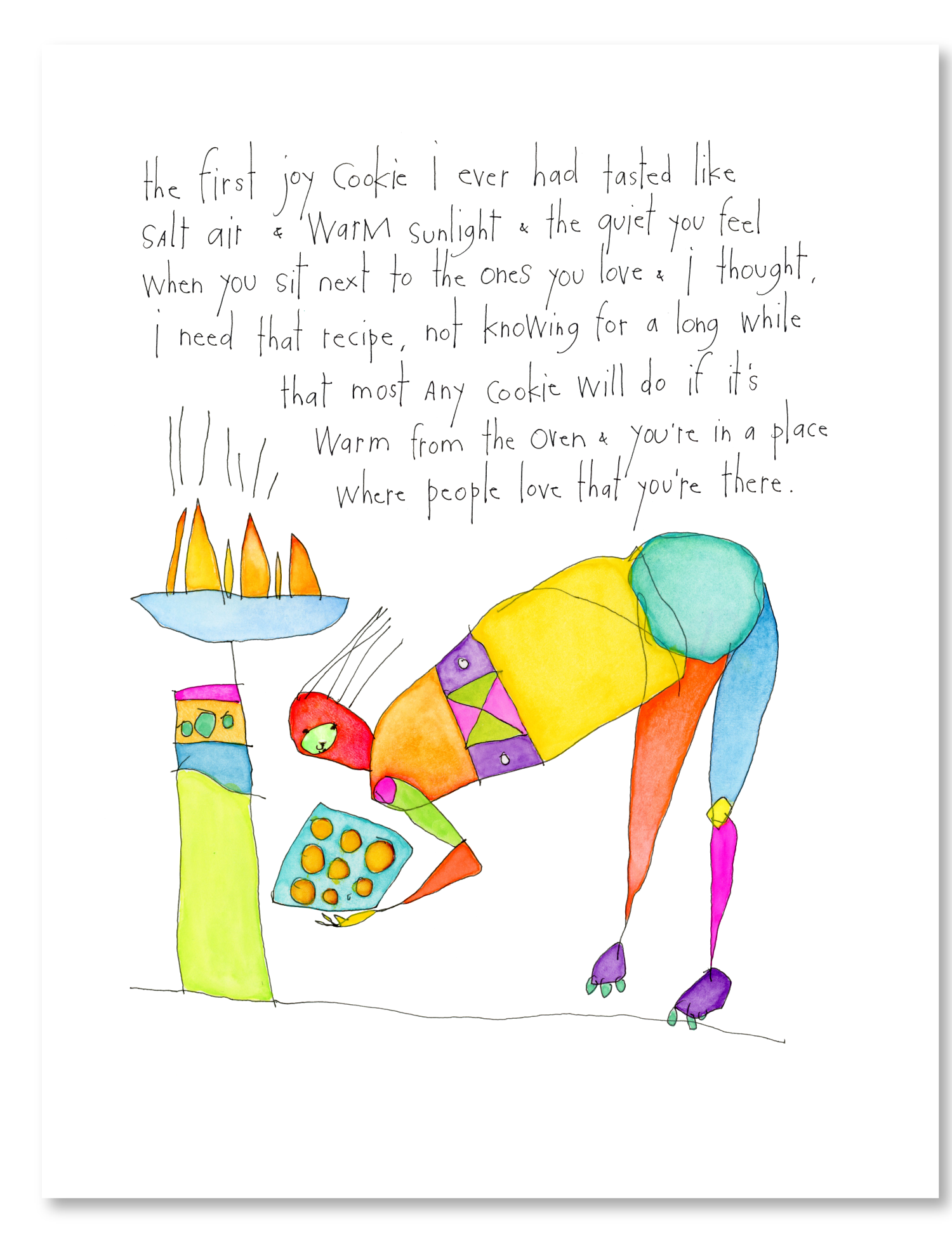 joy cookie (remix) art print