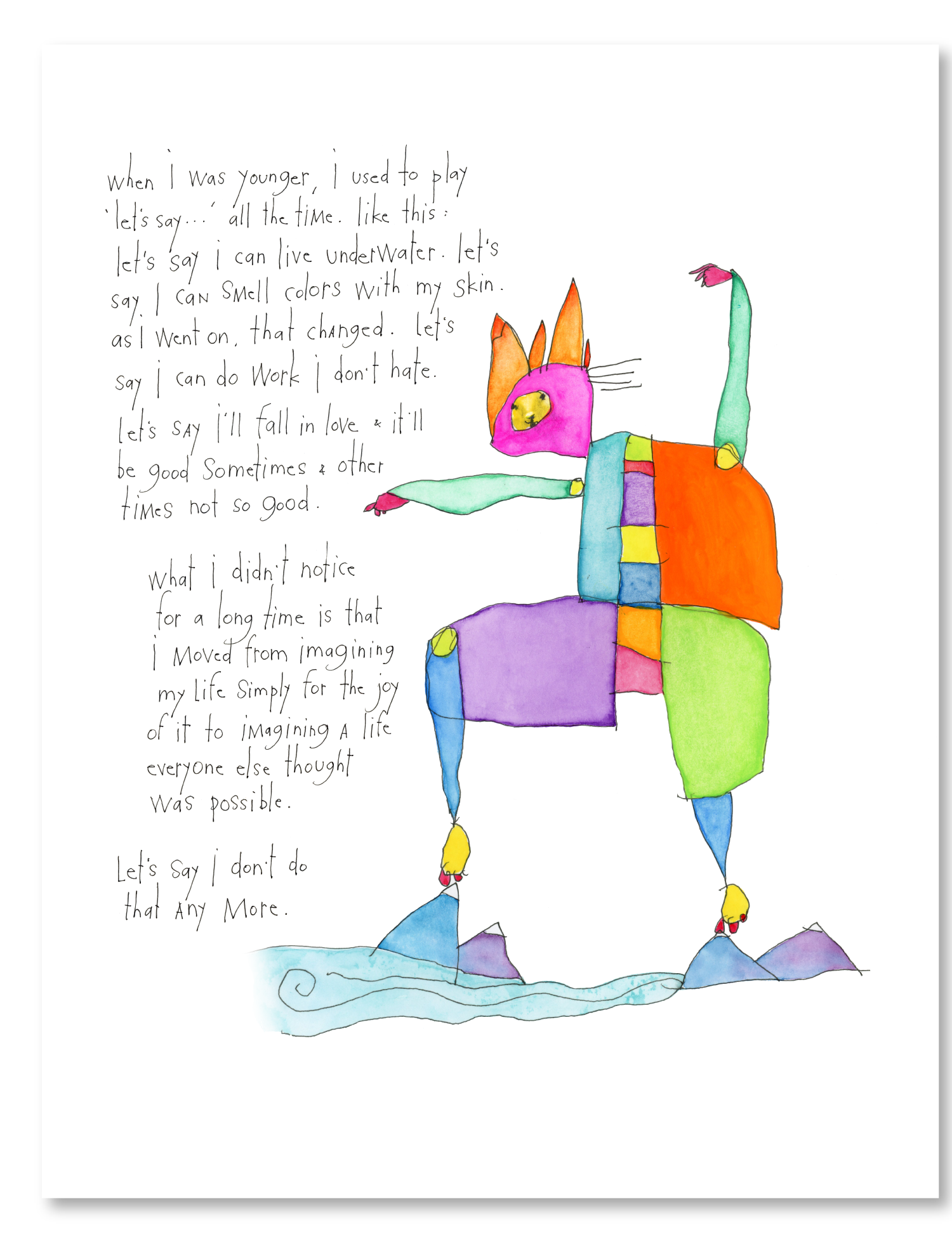 let's say art print