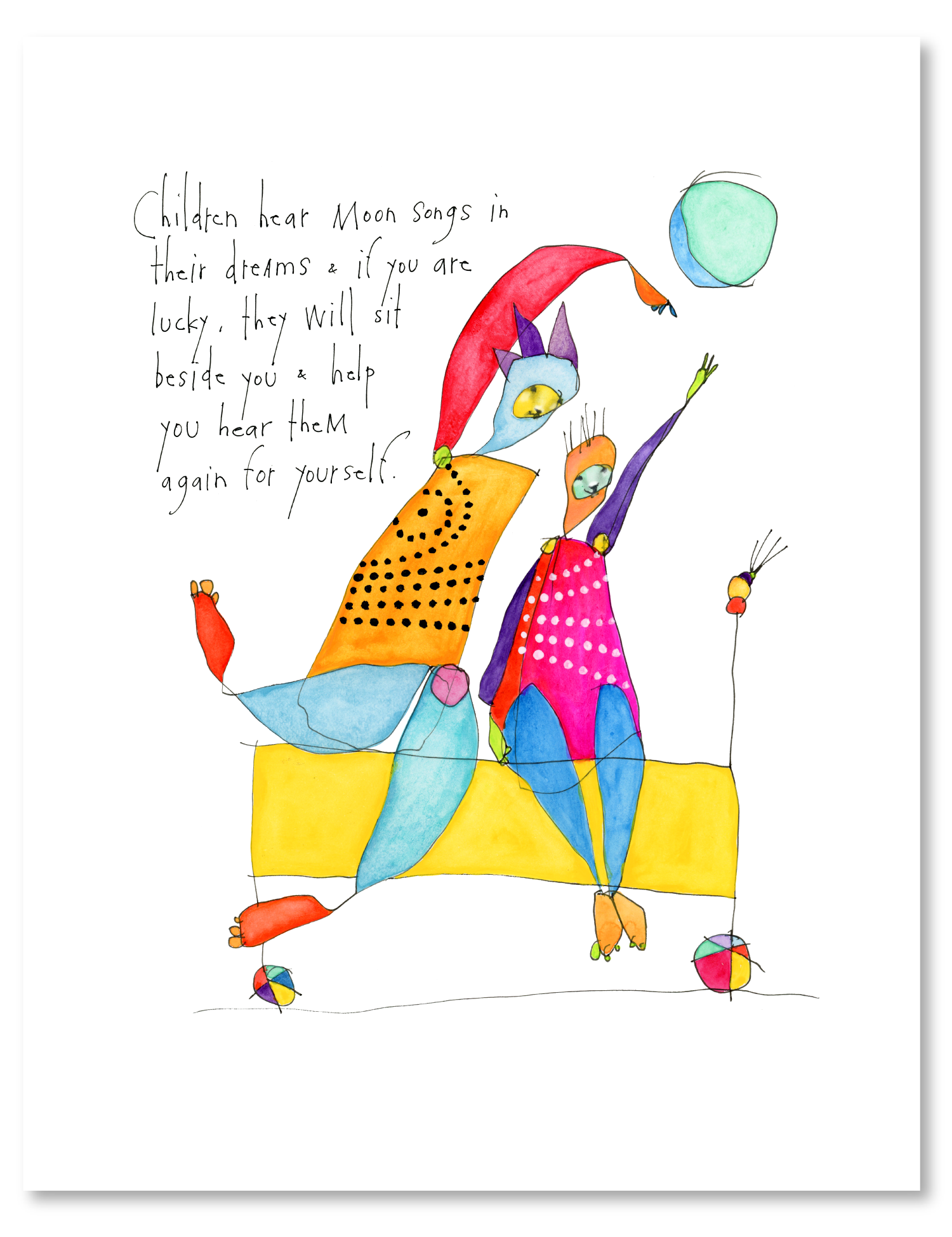 moon songs art print