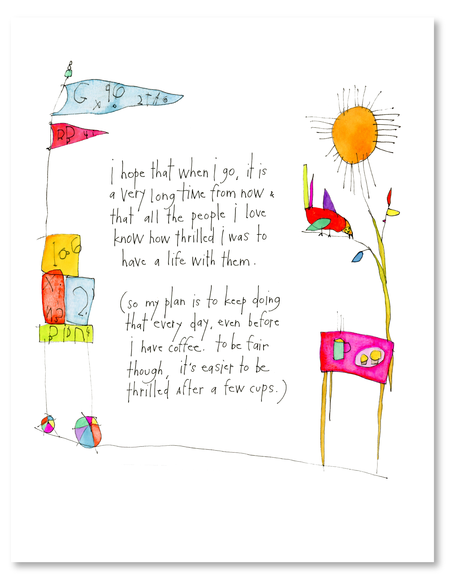 thrilling life art print