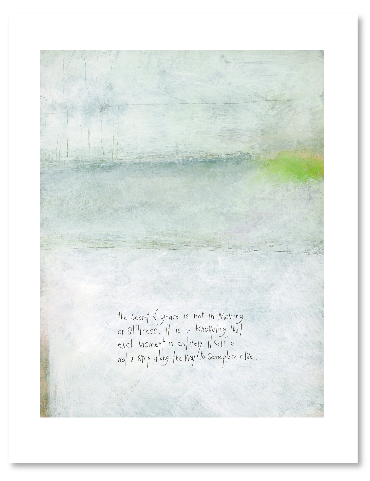 bird & brush: grace art print