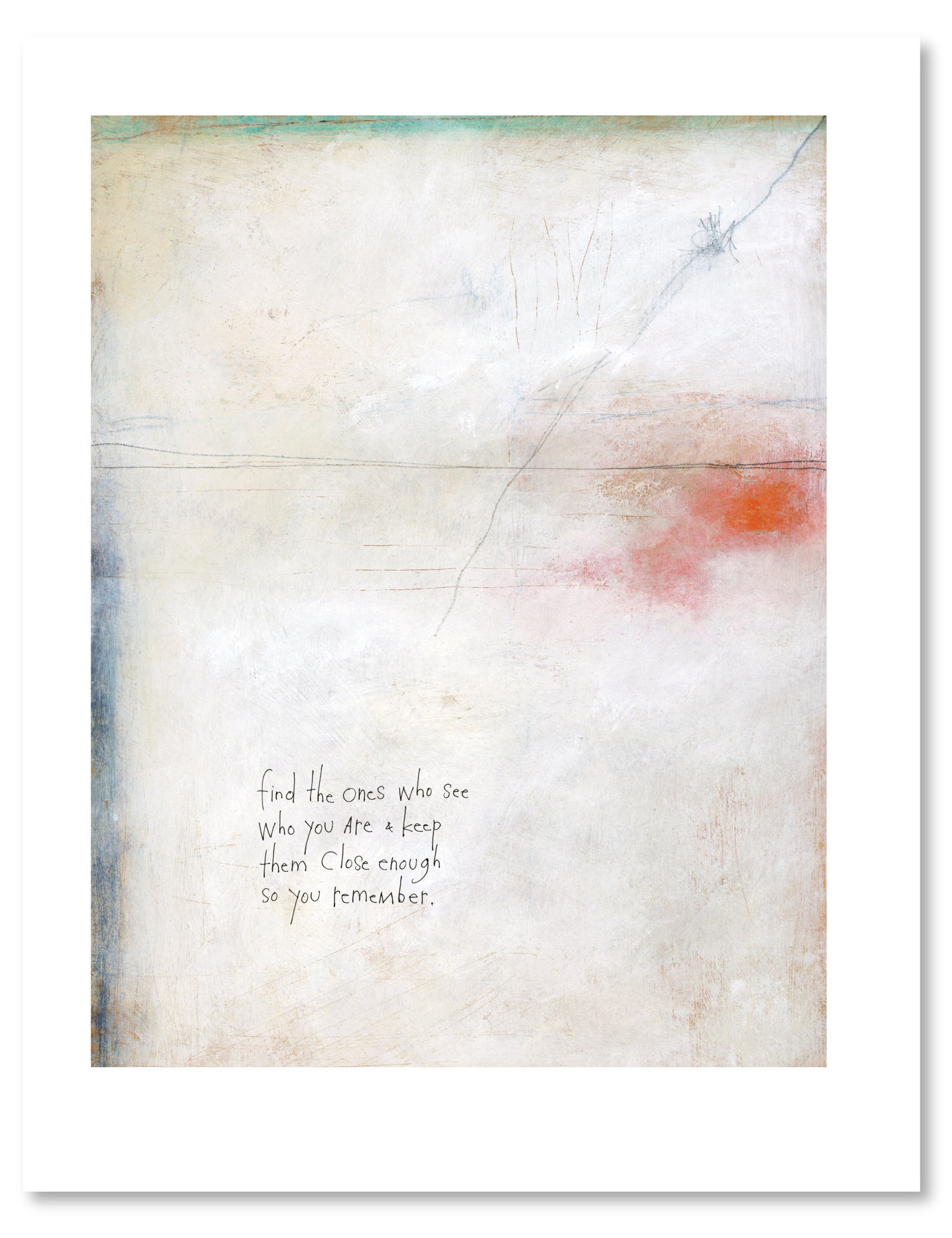 bird & brush: kinship art print