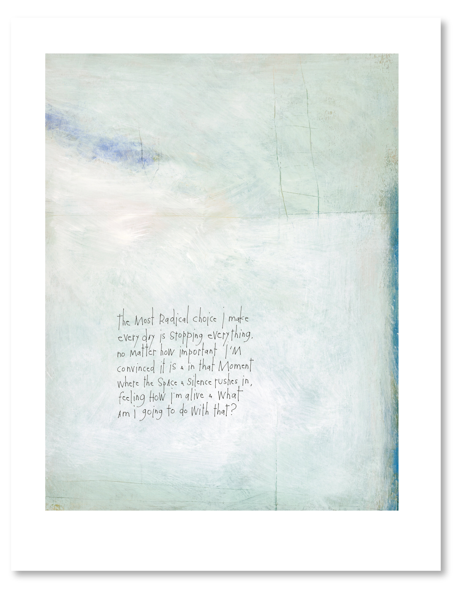 bird & brush: radical choice art print