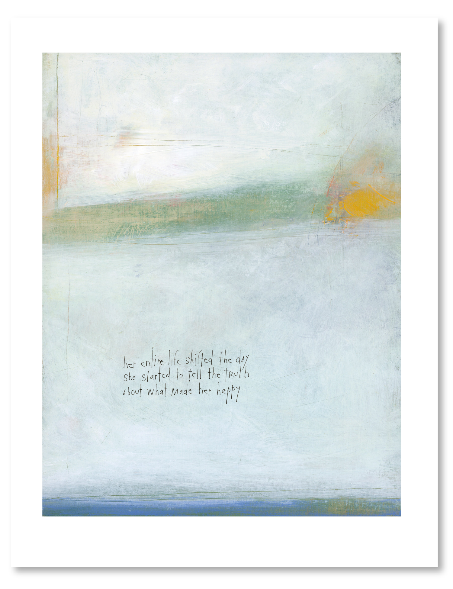 bird & brush: simple truth art print