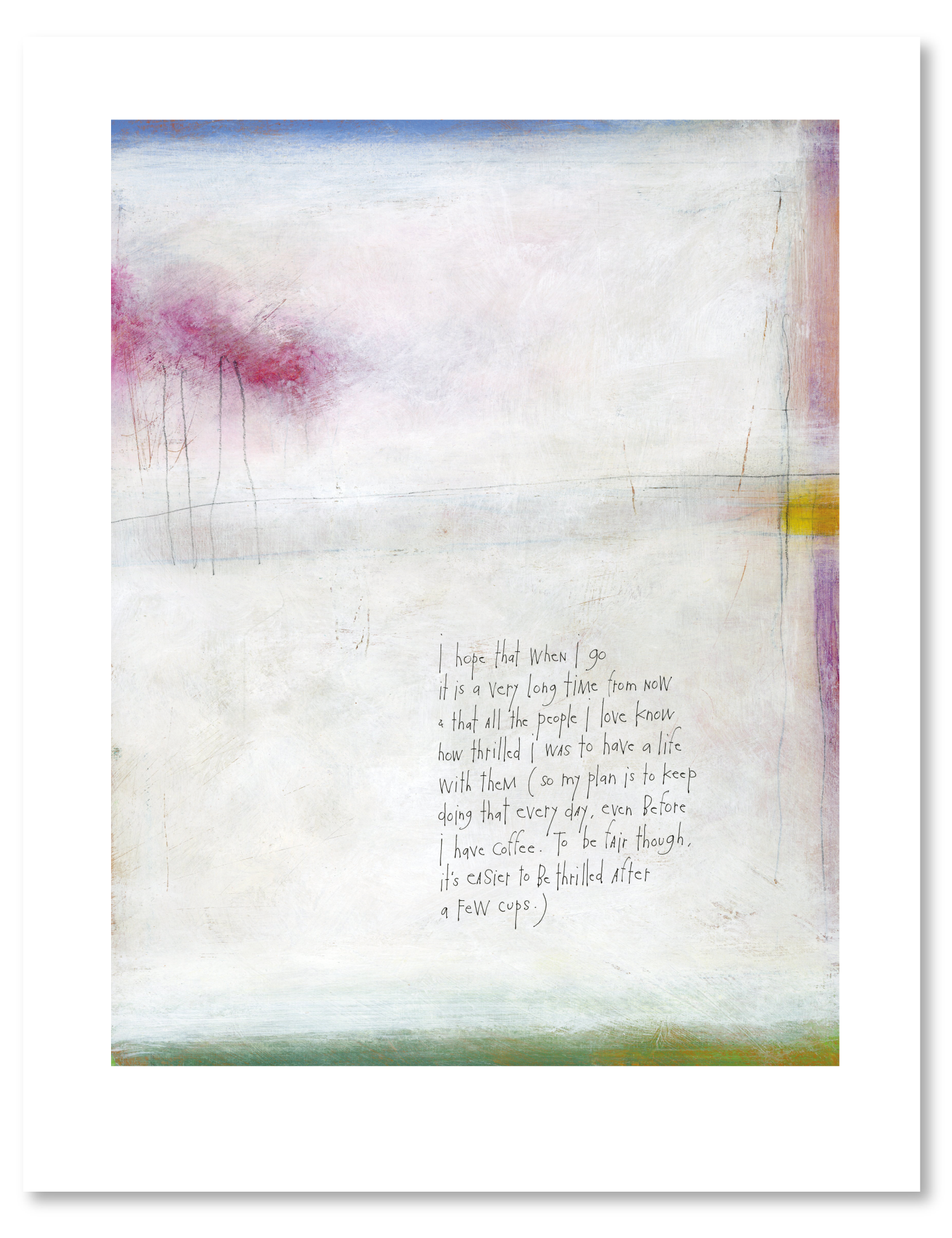 bird & brush: thrilling life art print