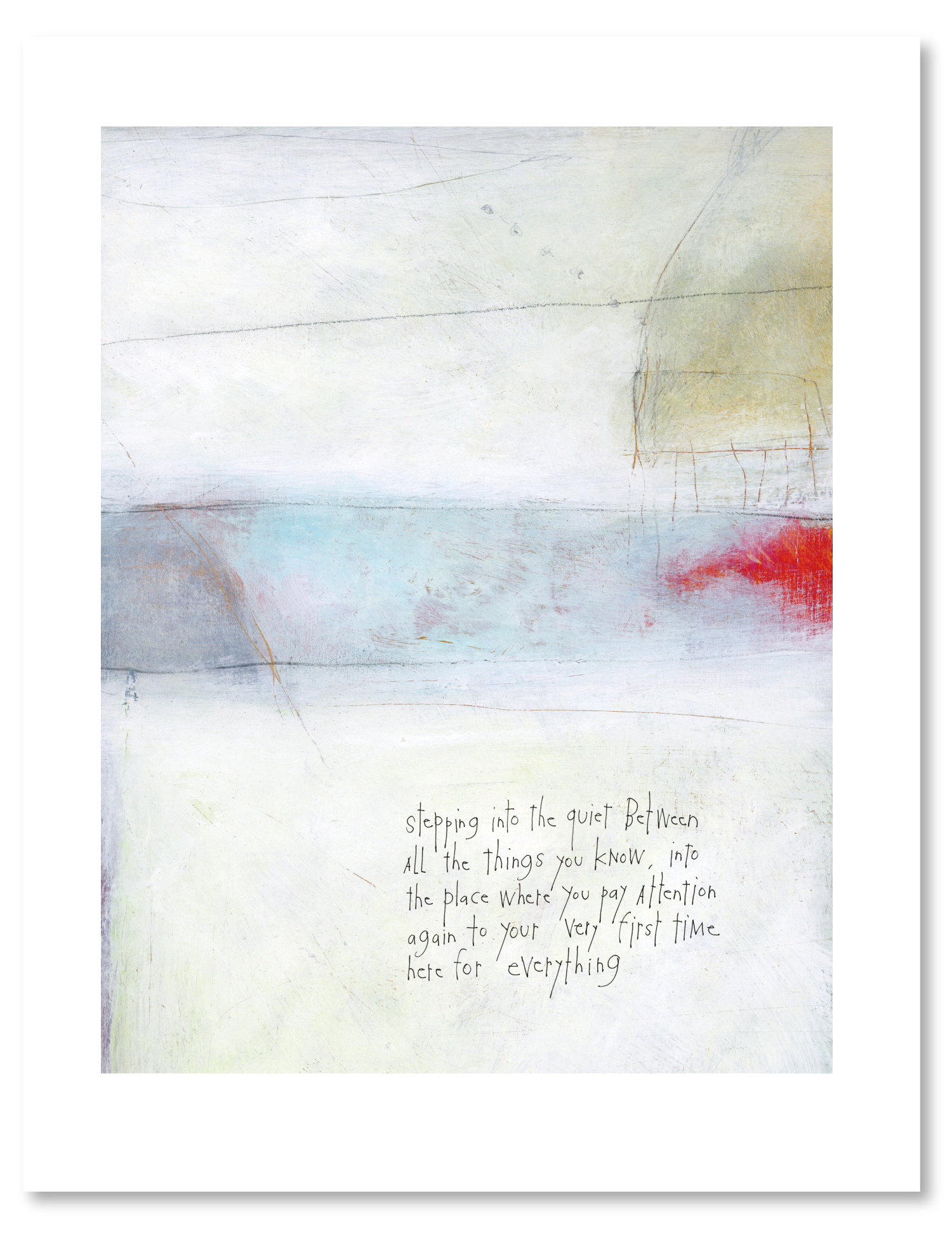 bird & brush: live everything art print