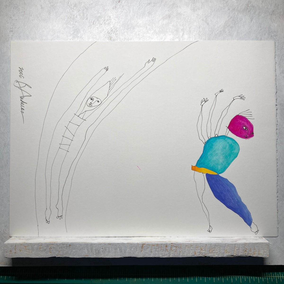 original watercolor: 'dancer'