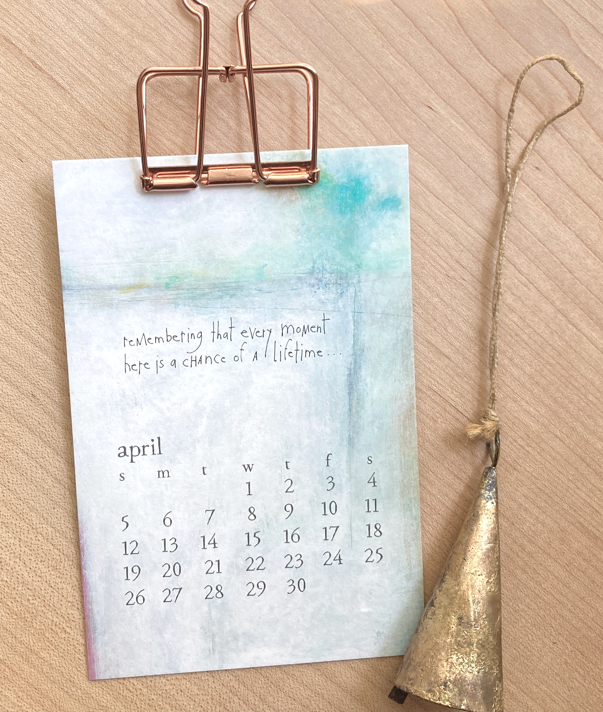 2026 bird & brush desk calendar