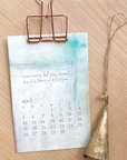 2026 bird & brush desk calendar