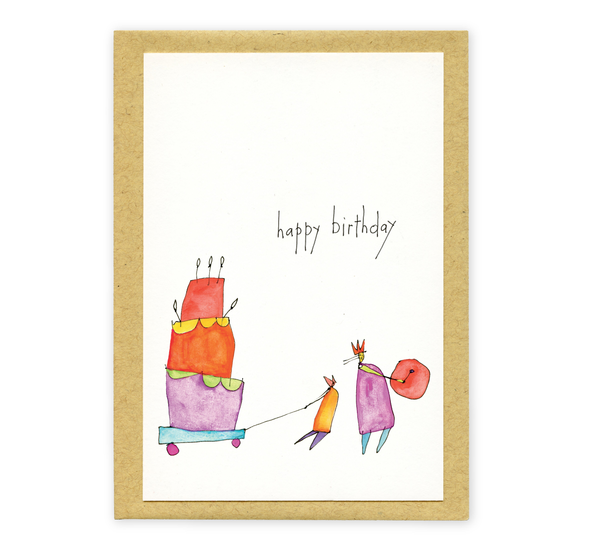 flat card: birthday wishes