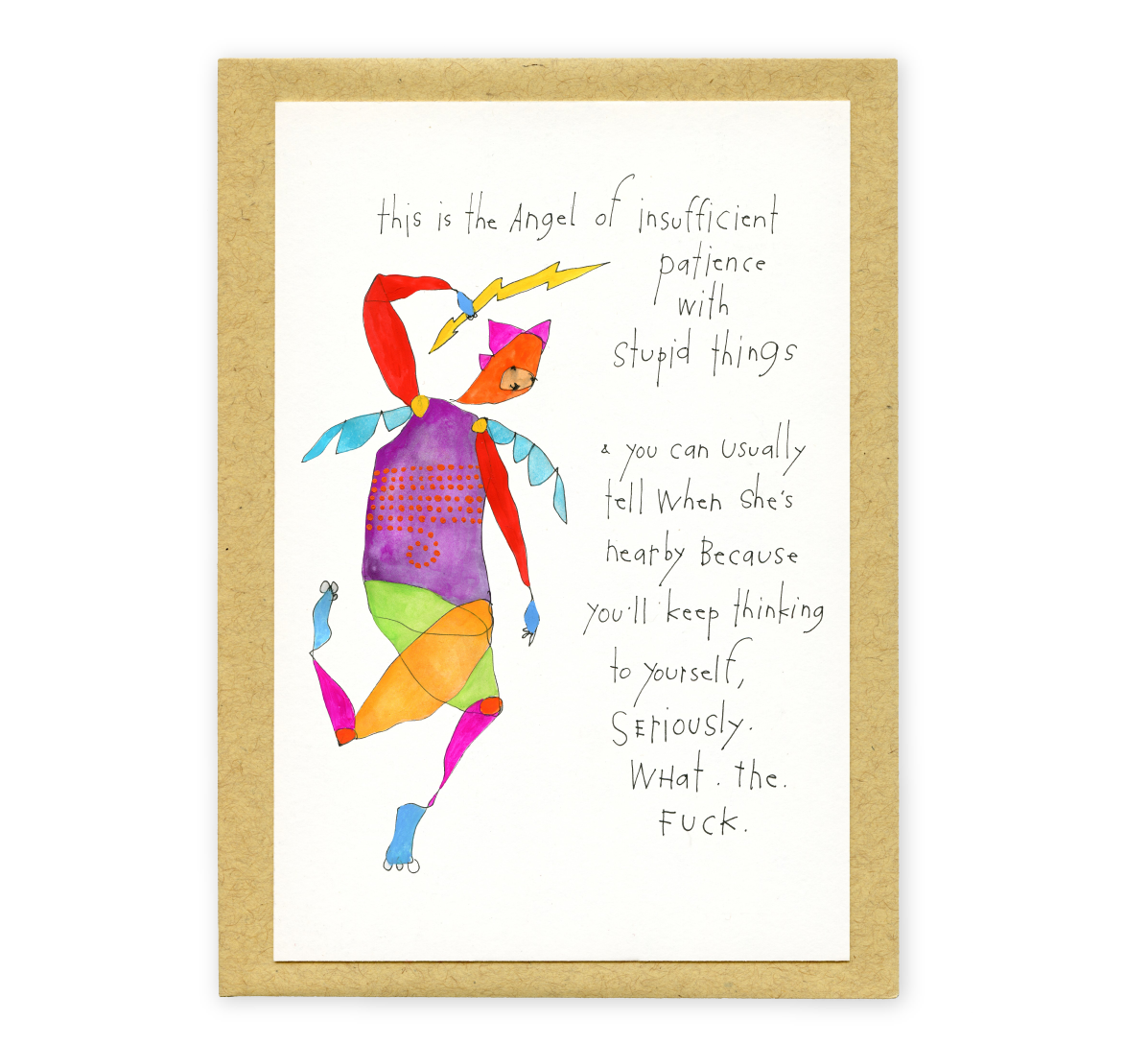 flat card: insufficient patience