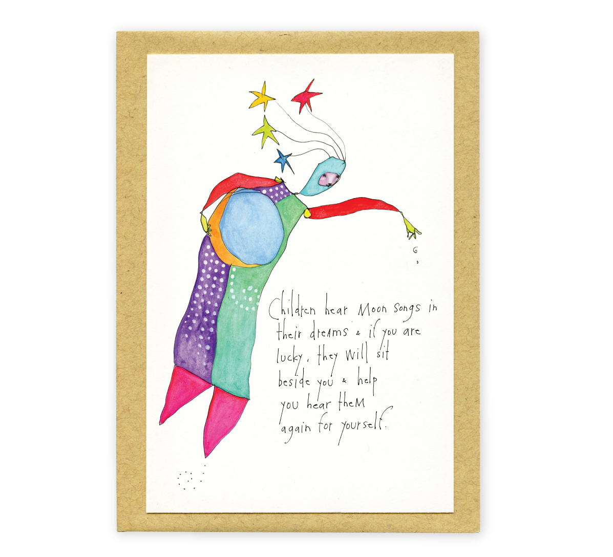 greeting card: moon songs