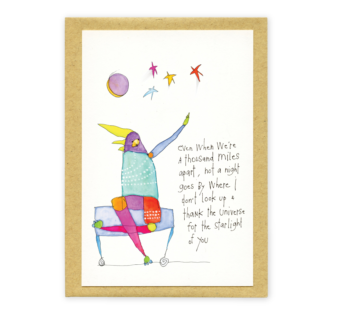 flat card: no distance between