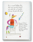 greeting card: birthday sparkles