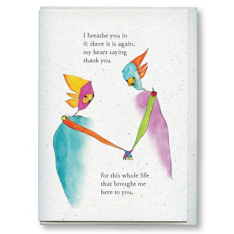 greeting card: breathe in