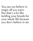 greeting card: breathing magic