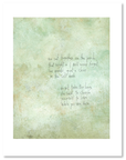 bird & brush: choose yourself art print