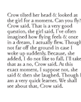 greeting card: crow stories