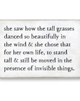 daughter of tall grasses storyblock
