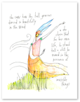 daughter of tall grasses art print