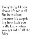 everything i know artprint