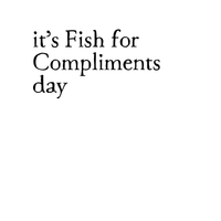 linocut: fish for compliments art print