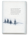 greeting card: fresh snow