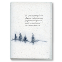 greeting card: fresh snow
