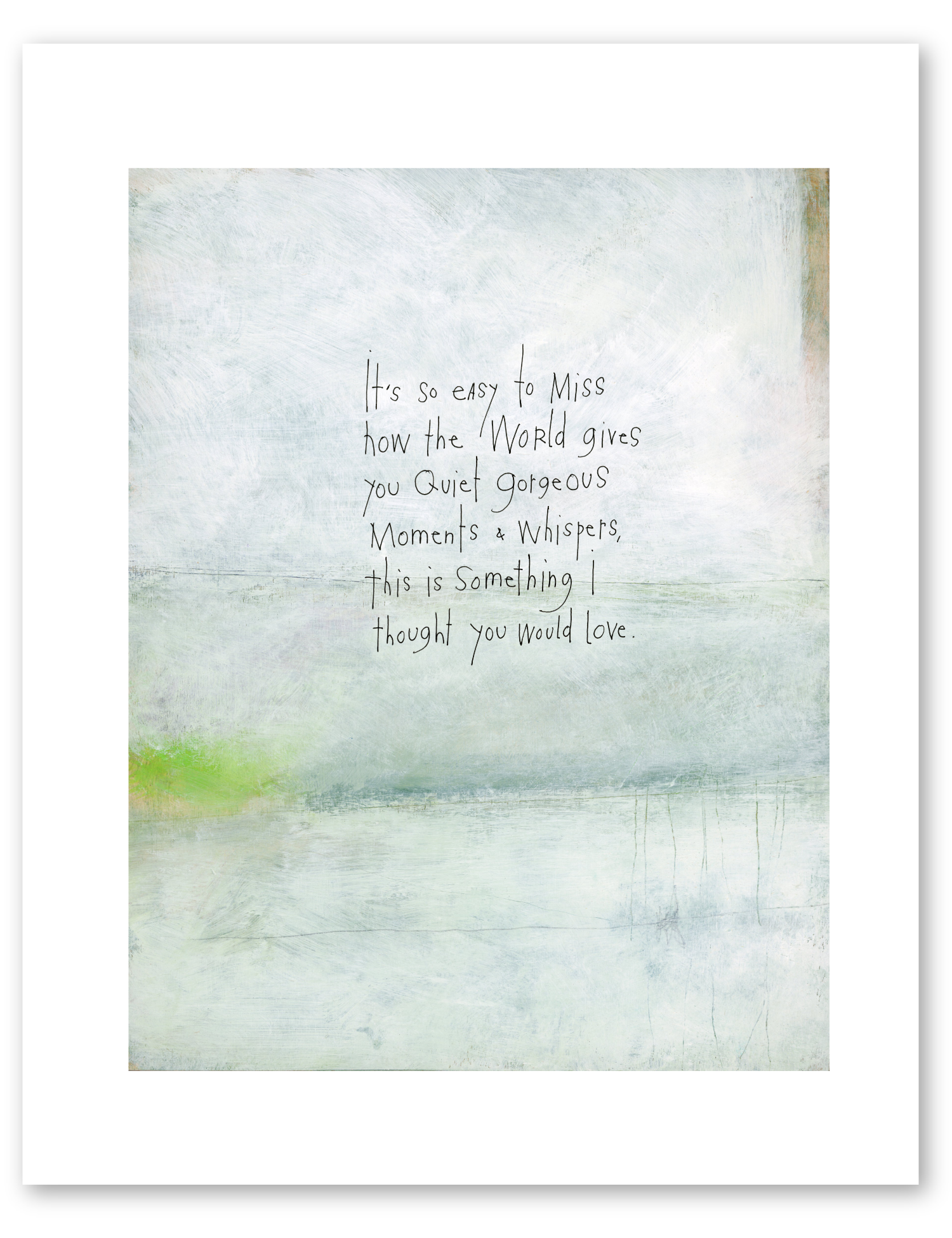 bird & brush: gorgeous moments artprint